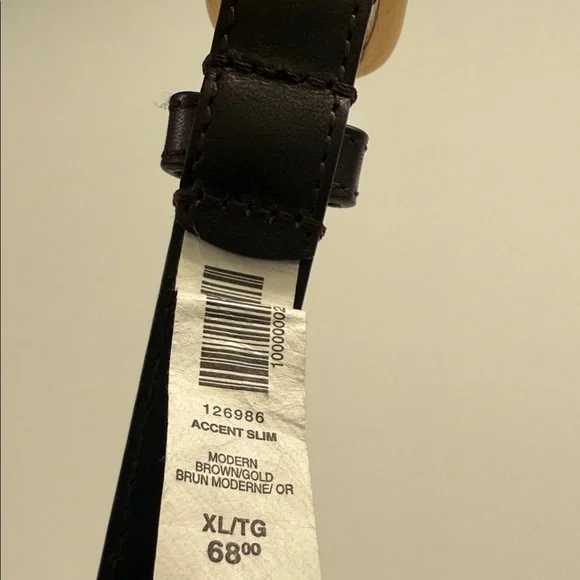 Aritzia Brown Belt with Gold Buckle - Picture 4 of 4
